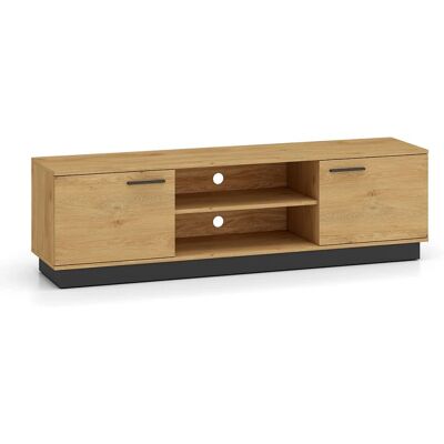 Mueble TV Ysia de PETITS-MEUBLES - 2 puertas - 170cm - negro Mueble TV Ysia de PETITS-MEUBLES - 2 puertas - 170cm - negro