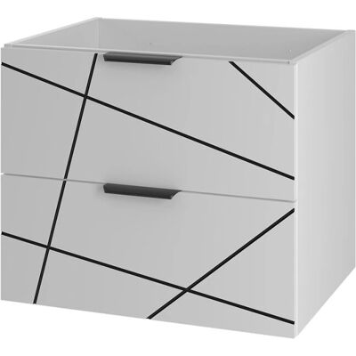 PETITS-MEUBLES Teren 60cm Lavabo Blanco Mueble de Baño PETITS-MEUBLES Teren 60cm Lavabo Blanco Mueble de Baño