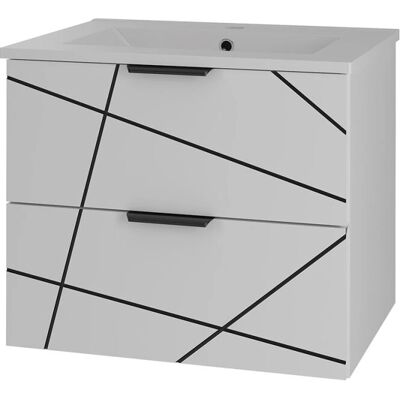 PETITS-MEUBLES Teren Blanco Meuble lavabo suspendu 60cm - Mobilier de salle de bain - Publicité PETITS-MEUBLES Teren Blanco Meuble lavabo suspendu 60cm - Mobilier de salle de bain - Publicité