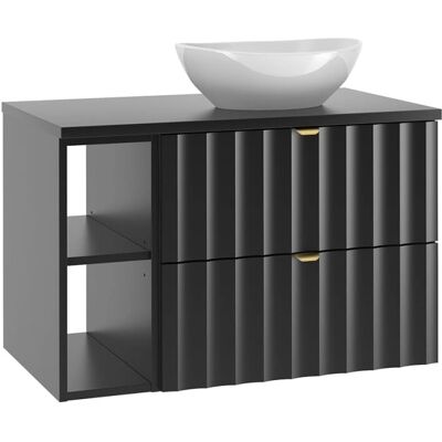 Petits-meubles Lexa Noir Meuble de lavabo suspendu - Meuble de salle de bains - Publicité Petits-meubles Lexa Noir Meuble de lavabo suspendu - Meuble de salle de bains - Publicité