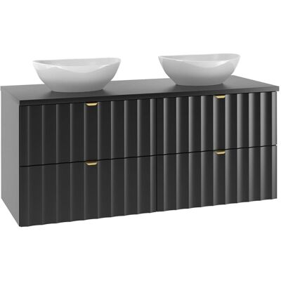 Lexa Noir Meuble Double lave-mains - Meuble Double lave-mains - Publicité Lexa Noir Meuble Double lave-mains - Meuble Double lave-mains - Publicité