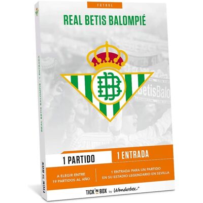 Tarjeta Regalo Wonderbox Real Betis - Tipo de experiencia Tarjeta Regalo Wonderbox Real Betis - Tipo de experiencia