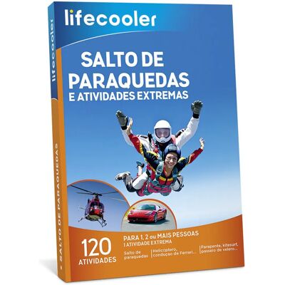 Lifecooler - Parachute Jump Experience - Aventura - Cartão-presente Lifecooler - Parachute Jump Experience - Aventura - Cartão-presente