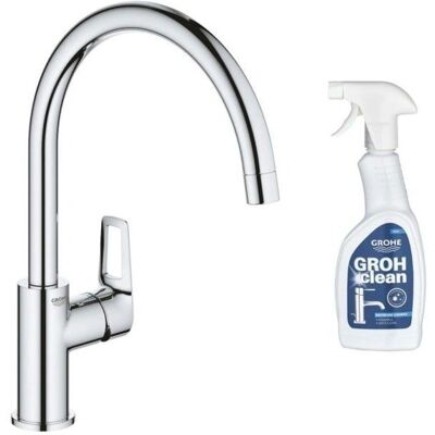 Grohe - Grifo de cocina Bauloop con caño alto + producto de limpieza - cromo Grohe - Grifo de cocina Bauloop con caño alto + producto de limpieza - cromo