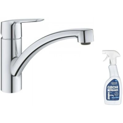 Grifo de cocina Grohe Start 2021 Cromado - Monomando, Caño Bajo, Spray Extraíble Grifo de cocina Grohe Start 2021 Cromado - Monomando, Caño Bajo, Spray Extraíble