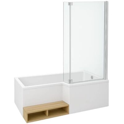Jacob Delafon Baignoire Neo avec Douche, 150x80cm, Blanc Mat, Côté Droit - Publicité Jacob Delafon Baignoire Neo avec Douche, 150x80cm, Blanc Mat, Côté Droit - Publicité