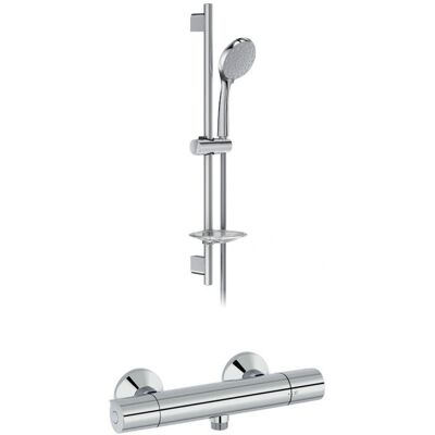 Mezclador termostático de ducha Simone de Jacob Delafon - Cromo, Barra 70.9cm Mezclador termostático de ducha Simone de Jacob Delafon - Cromo, Barra 70.9cm