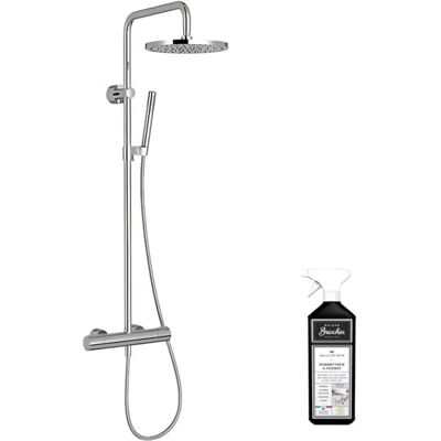 Columna de ducha termostática cromada Jacob Delafon - Seguridad y confort Columna de ducha termostática cromada Jacob Delafon - Seguridad y confort