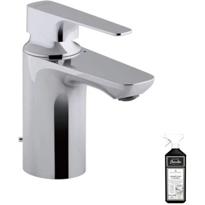 Grifo de lavabo con acabado cromado Jacob Delafon Aleo+ con sistema de desagüe opcional Grifo de lavabo con acabado cromado Jacob Delafon Aleo+ con sistema de desagüe opcional