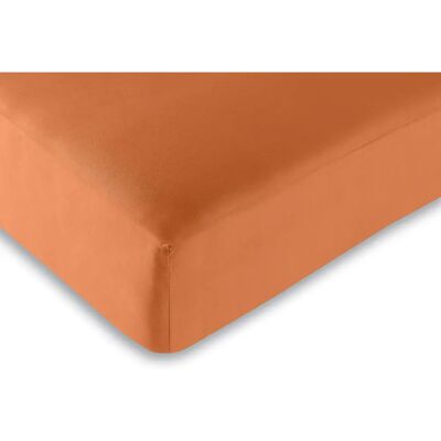Univers Decor Drap housse 180x200cm - Coton, Orange - Linge de lit - Publicité Univers Decor Drap housse 180x200cm - Coton, Orange - Linge de lit - Publicité