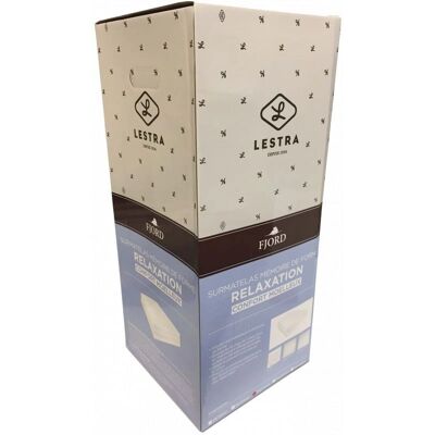UNIVERS DECOR - Lestra Fjord - 90x190 cm - 6 cm - Mattress Topper - Publicité UNIVERS DECOR - Lestra Fjord - 90x190 cm - 6 cm - Mattress Topper - Publicité