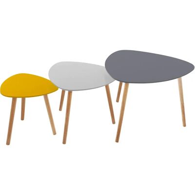 Atmosphera Set Mit 3 Kaffetischen Miléo - Kaffeetisch-Set Atmosphera Set Mit 3 Kaffetischen Miléo - Kaffeetisch-Set