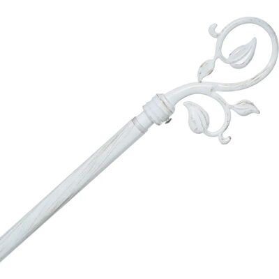 Tringle à rideaux en métal Atmosphera 120-210cm Arabesque Blanc - Publicité Tringle à rideaux en métal Atmosphera 120-210cm Arabesque Blanc - Publicité