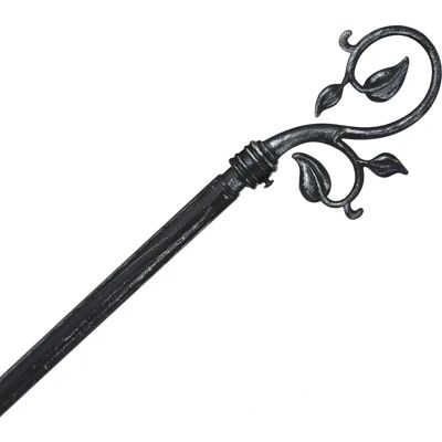 Tringle à rideaux en métal Atmosphera 120-210cm - Arabesque Noir - Publicité Tringle à rideaux en métal Atmosphera 120-210cm - Arabesque Noir - Publicité