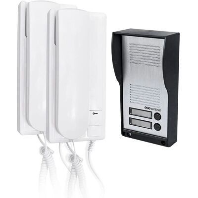 Intercom SCS SENTINEL PAF0007 - Metal - 2-Wire Audio - 2 Units - 7x10cm Intercom SCS SENTINEL PAF0007 - Metal - 2-Wire Audio - 2 Units - 7x10cm