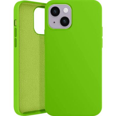 Coque Moxie iPhone 14 Vert Citron - Fine intérieur souple - Publicité Coque Moxie iPhone 14 Vert Citron - Fine intérieur souple - Publicité