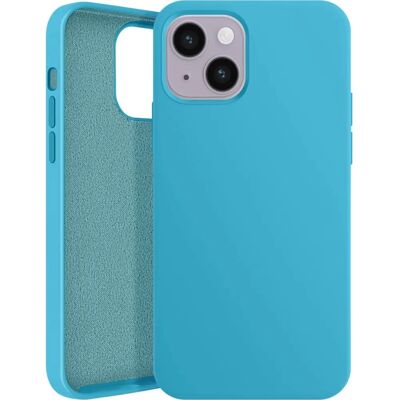 Coque Moxie Bleue pour iPhone 14 - Fine Etui Protecteur - Publicité Coque Moxie Bleue pour iPhone 14 - Fine Etui Protecteur - Publicité