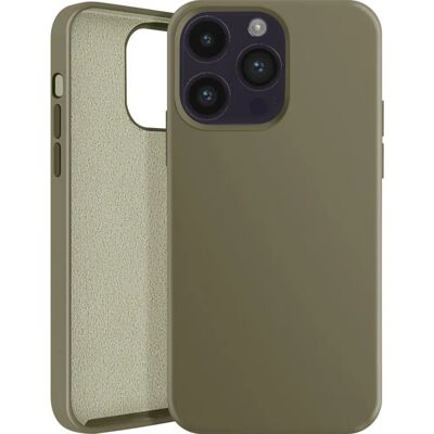 Coque iPhone 14 Pro Moxie gris intérieur doux - Étui - Publicité Coque iPhone 14 Pro Moxie gris intérieur doux - Étui - Publicité