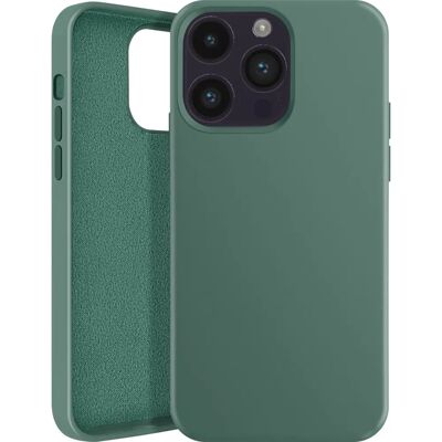 Coque verte foncée pour iPhone 14 Pro Max - Protection semi-rigide fine et légère - Publicité Coque verte foncée pour iPhone 14 Pro Max - Protection semi-rigide fine et légère - Publicité