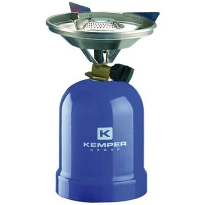 Réchaud à Gaz Kemper - Coque en Acier 2200W Poêle de Camping - Cartouche 190g - Publicité Réchaud à Gaz Kemper - Coque en Acier 2200W Poêle de Camping - Cartouche 190g - Publicité