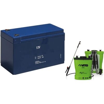 Batterie Lithium Vito 12V 6A pour Pulvérisateur 16L - Publicité Batterie Lithium Vito 12V 6A pour Pulvérisateur 16L - Publicité