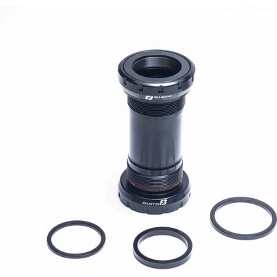 Pièces 8.3 DUB Boîtier de pédalier - Noir - 68/73mm - Publicité Pièces 8.3 DUB Boîtier de pédalier - Noir - 68/73mm - Publicité