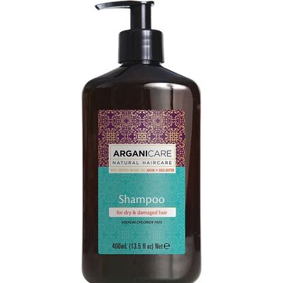 Shampoing à l'Huile d'Argan Bio et Beurre de Karité - Cheveux Secs et Détériorés Shampoing à l'Huile d'Argan Bio et Beurre de Karité - Cheveux Secs et Détériorés