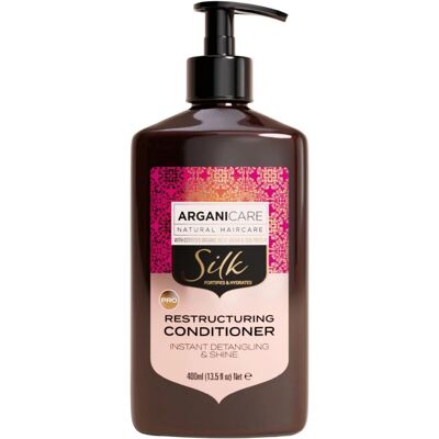 Arganicare - Balsamo rivitalizzante alla seta - Cura dei capelli 400ml Arganicare - Balsamo rivitalizzante alla seta - Cura dei capelli 400ml