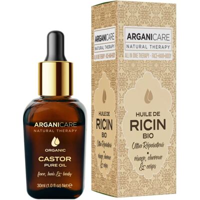 Olio di Ricino Biologico Arganicare - Cura capelli e pelle Olio di Ricino Biologico Arganicare - Cura capelli e pelle