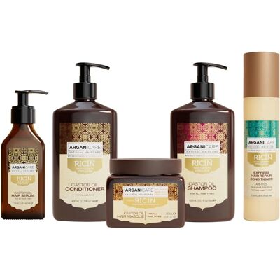 Coffret croissance capillaire Ricin Arganicare - Huile de ricin bio - Publicité Coffret croissance capillaire Ricin Arganicare - Huile de ricin bio - Publicité