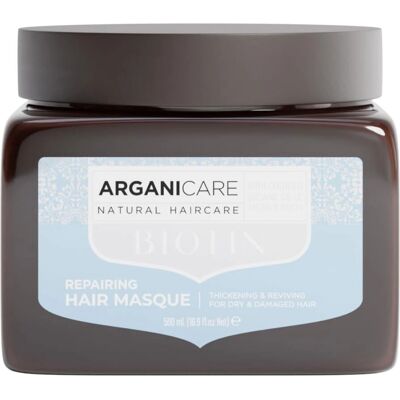 Arganicare Biotin Repairing Hair Masque - Masque Capillaire pour Cheveux Secs et Abîmés - Publicité Arganicare Biotin Repairing Hair Masque - Masque Capillaire pour Cheveux Secs et Abîmés - Publicité