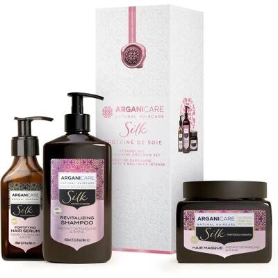 Set de Soins Capillaires Sérum et Shampoo à la Protéine de Soie - Publicité Set de Soins Capillaires Sérum et Shampoo à la Protéine de Soie - Publicité