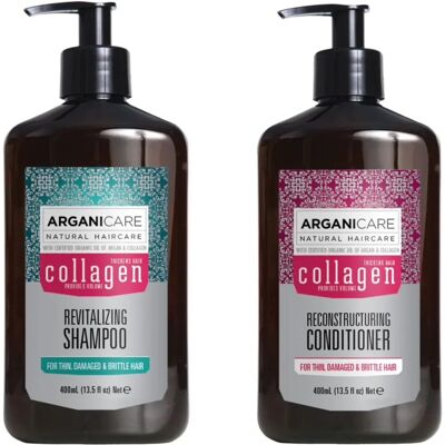 Kit capillaire au collagène et huile d'argan - Arganicare - Publicité Kit capillaire au collagène et huile d'argan - Arganicare - Publicité
