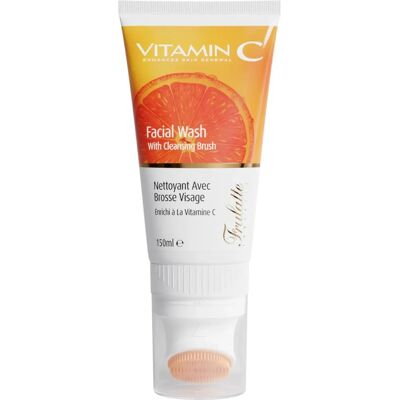 Arganicare Nettoyant Visage à la Vitamine C avec Brosse - 150ml - Publicité Arganicare Nettoyant Visage à la Vitamine C avec Brosse - 150ml - Publicité