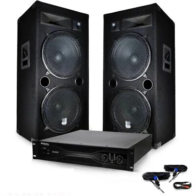 BM SONIC LSC215 - 2x15" woofer - 3 voies - 1000W enceinte PA - Publicité BM SONIC LSC215 - 2x15" woofer - 3 voies - 1000W enceinte PA - Publicité