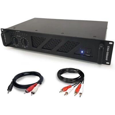 Amplificateur Ibiza AMP1000-MKII - 2x800W - Rack 19'' - Publicité Amplificateur Ibiza AMP1000-MKII - 2x800W - Rack 19'' - Publicité