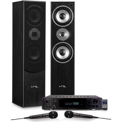 LTC AUDIO - L766-BK - Colonne 2x180W RMS - pack audio - Publicité LTC AUDIO - L766-BK - Colonne 2x180W RMS - pack audio - Publicité