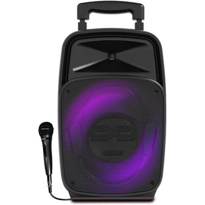 Haut-parleurs PA Idance Groove 220 - Bluetooth, USB MP3, LED RGB - 8h Batterie - Publicité Haut-parleurs PA Idance Groove 220 - Bluetooth, USB MP3, LED RGB - 8h Batterie - Publicité
