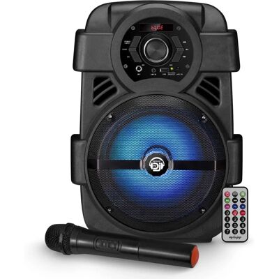 Haut-parleur portable My Deejay Sonic-08 - 400W Bluetooth, USB, FM - Publicité Haut-parleur portable My Deejay Sonic-08 - 400W Bluetooth, USB, FM - Publicité