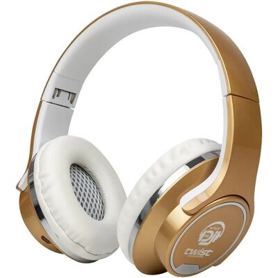 My Deejay - TWIST Gold - Bluetooth 5.0 - 2-in-1 Headset - Publicité My Deejay - TWIST Gold - Bluetooth 5.0 - 2-in-1 Headset - Publicité