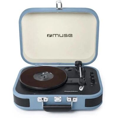 Muse MT-201 BTP Lecteur Vinyle Portable - Platine - Publicité Muse MT-201 BTP Lecteur Vinyle Portable - Platine - Publicité