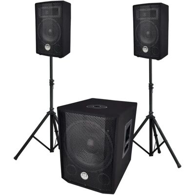 BM SONIC - BMS1208 - Woofer 12 pouces - 2x200W satellites - système PA - Publicité BM SONIC - BMS1208 - Woofer 12 pouces - 2x200W satellites - système PA - Publicité