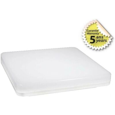 MIIDEX LIGHTING Lámpara de Techo LED - 18W 4000K 1800lm Cuadrado IP54 MIIDEX LIGHTING Lámpara de Techo LED - 18W 4000K 1800lm Cuadrado IP54