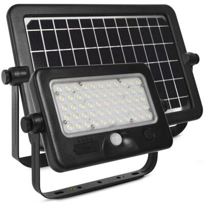Miidex Lighting - Projecteur LED solaire - 10W - 1100lm - Blanc Naturel 4000K - Publicité Miidex Lighting - Projecteur LED solaire - 10W - 1100lm - Blanc Naturel 4000K - Publicité