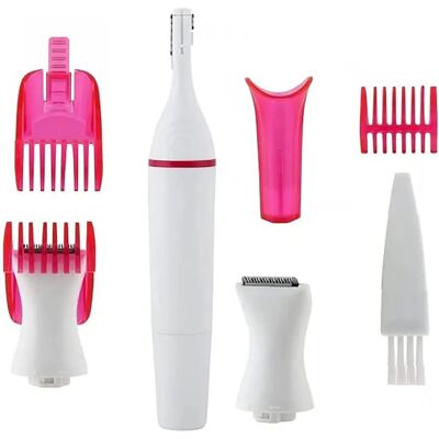 BigBuy Tagliacapelli Elettrico Bianco/Rosa - Cura del corpo BigBuy Tagliacapelli Elettrico Bianco/Rosa - Cura del corpo