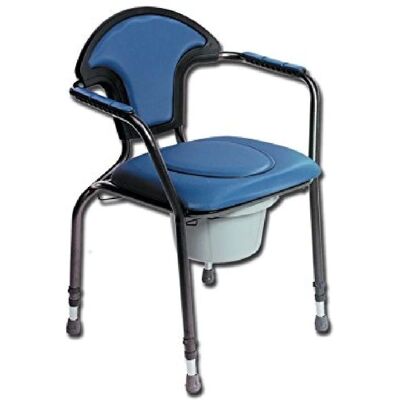 Aston Silla Sanitaria Abierta - Ajustable en Altura Azul Marino - Silla Higiénica Aston Silla Sanitaria Abierta - Ajustable en Altura Azul Marino - Silla Higiénica