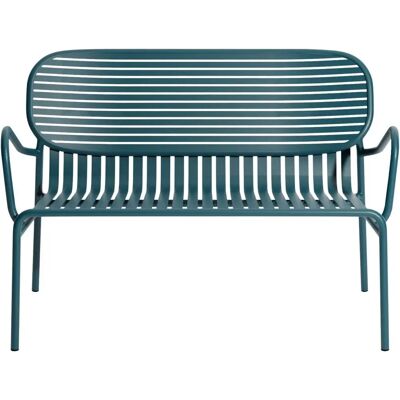 Canapé de jardin Week-End Petite Friture - Aluminium bleu océan 2 places - Publicité Canapé de jardin Week-End Petite Friture - Aluminium bleu océan 2 places - Publicité