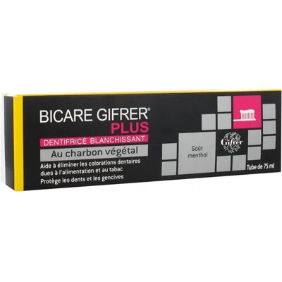 Dentifrice Gifrer Bicare Plus au Charbon Végétal - 75ml - Publicité Dentifrice Gifrer Bicare Plus au Charbon Végétal - 75ml - Publicité