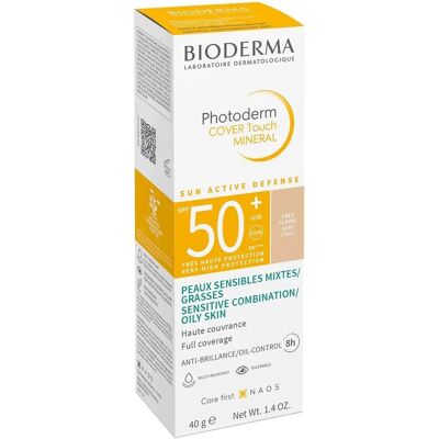 Bioderma Photoderm Cover Touch SPF50+ Protector Solar Mineral Muy Claro 40g - Protector Solar Bioderma Photoderm Cover Touch SPF50+ Protector Solar Mineral Muy Claro 40g - Protector Solar