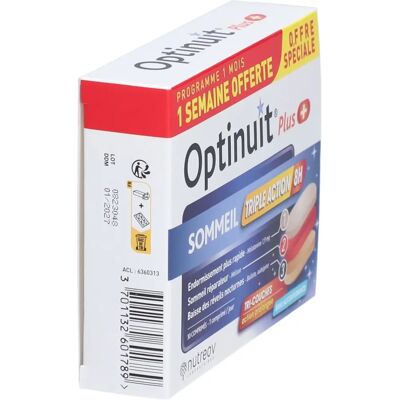 Nutreov Optinuit Plus Action Triple - Sommeil et Stress - Complément Alimentaire - Publicité Nutreov Optinuit Plus Action Triple - Sommeil et Stress - Complément Alimentaire - Publicité
